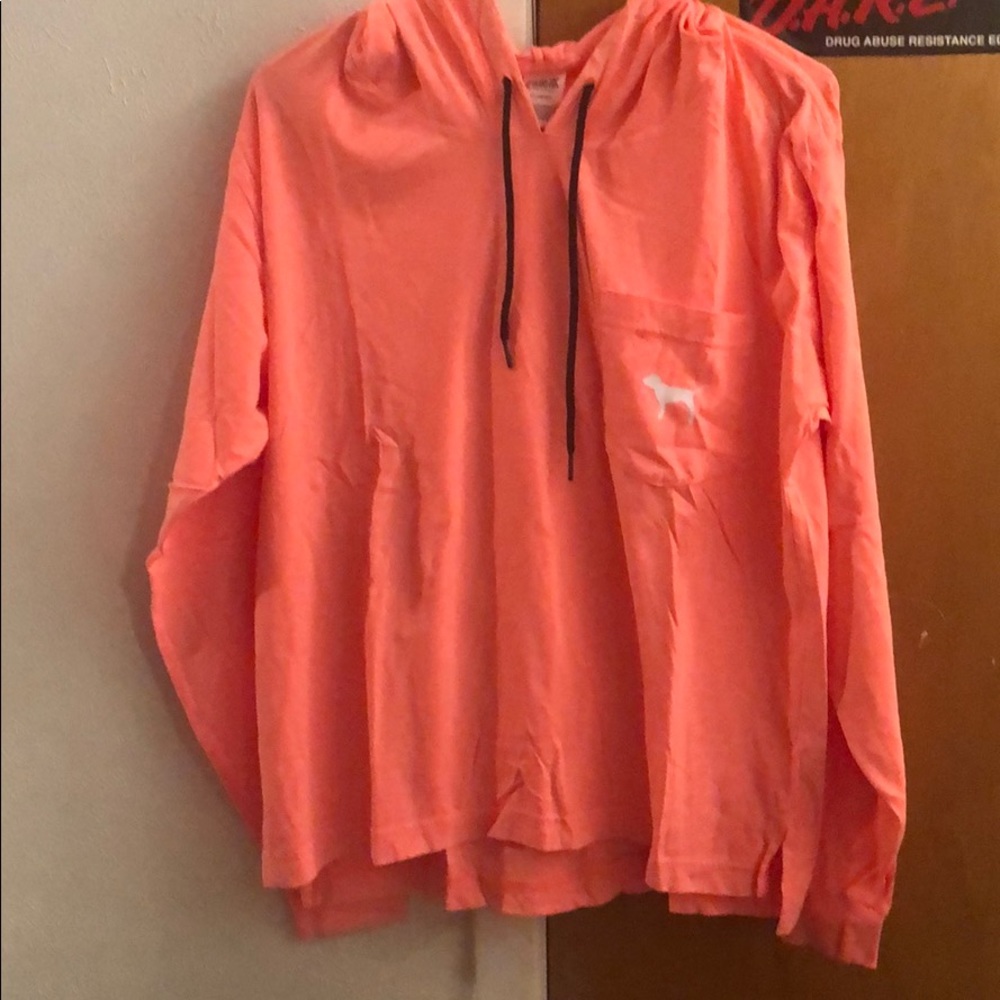 VS PINK Coral Long Sleeve